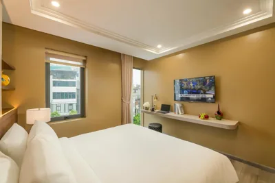Habitación Deluxe doble o con dos camas con vistas a la ciudad — Gilson Hanoi Hotel
